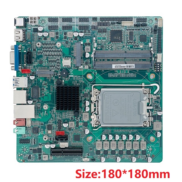 intel第12代13代桌面式迷你工控茄子视频黄大片ZC-ITXB660DC 双网6COM